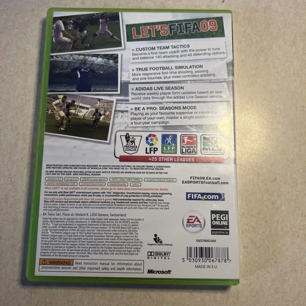 FIFA 09 Soccer 2009 -‎ Microsoft Xbox 360 -